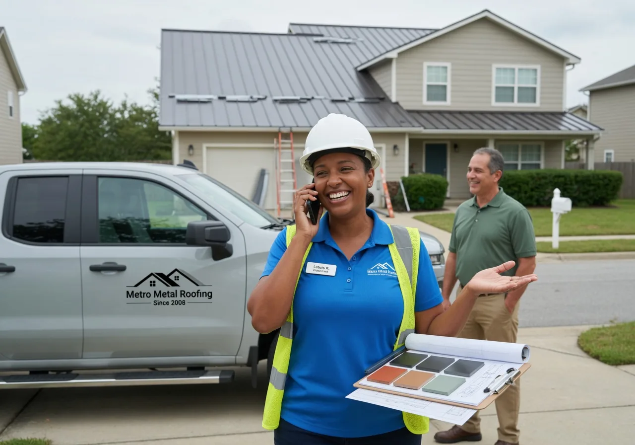 Storm Damage Metal Roof Repair in University Center, MI